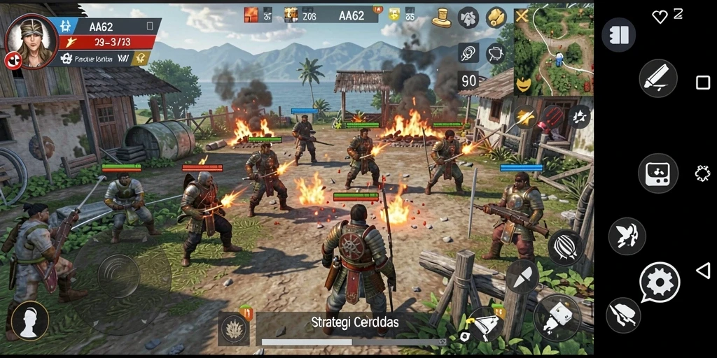 Gameplay menarik di AA62 dengan strategi pertempuran yang mendebarkan.