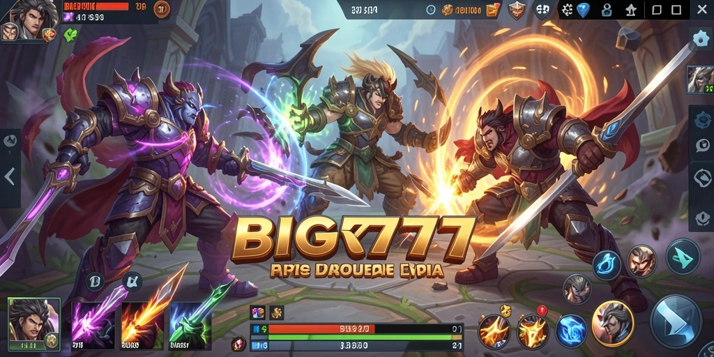 Screenshot gameplay BIG777 yang menunjukkan aksi seru di arena.