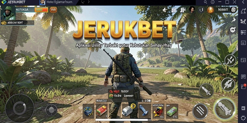 Tangkapan layar utama JERUKBET menampilkan antarmuka intuitif aplikasi Utility.