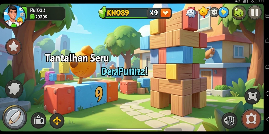 Tangkapan layar gameplay KNO89 menunjukkan serunya menyelesaikan teka-teki Puzzle.