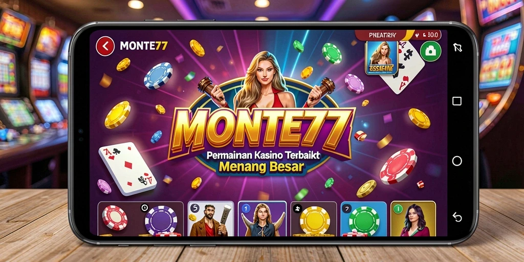 Screenshot gameplay <strong>MONTE77</strong> menampilkan suasana Kasino yang mengasyikkan.