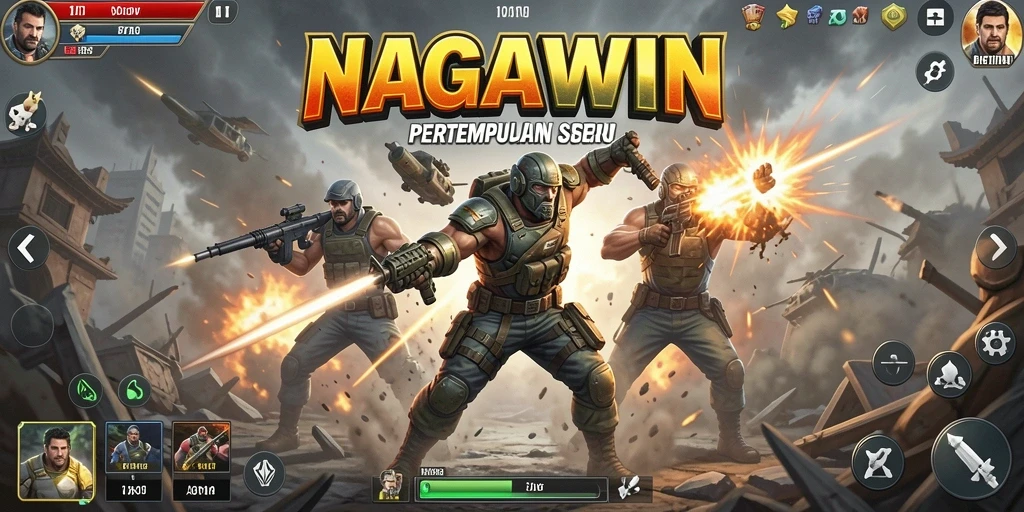 Tangkapan layar NAGAWIN menampilkan aksi spektakuler dalam pertempuran.