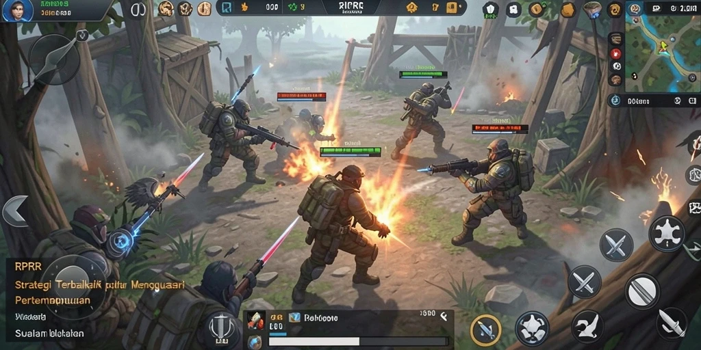 Tampilan gameplay menarik RPRR dengan elemen strategi yang mendalam.
