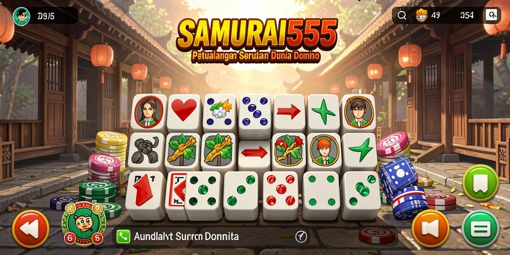 Tampilan gameplay seru dan menantang dari SAMURAI555.