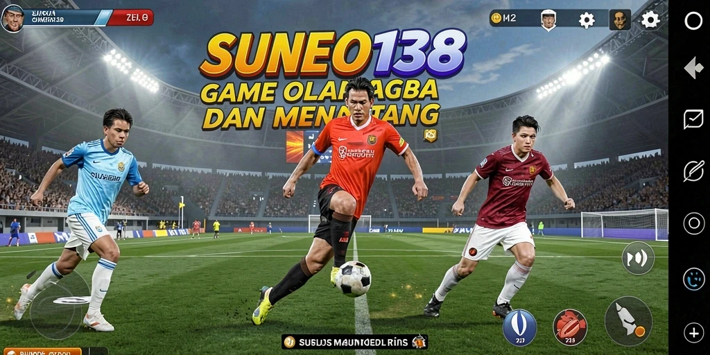 Screenshot gameplay <strong>SUNEO138</strong> yang menampilkan aksi seru di arena olahraga.
