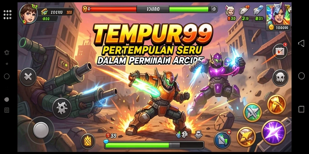 Tampilan gameplay seru dari TEMPUR99 dalam aksi.