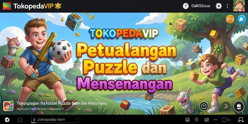 Gameplay seru dan menantang di TOKOPEDIAVIP.
