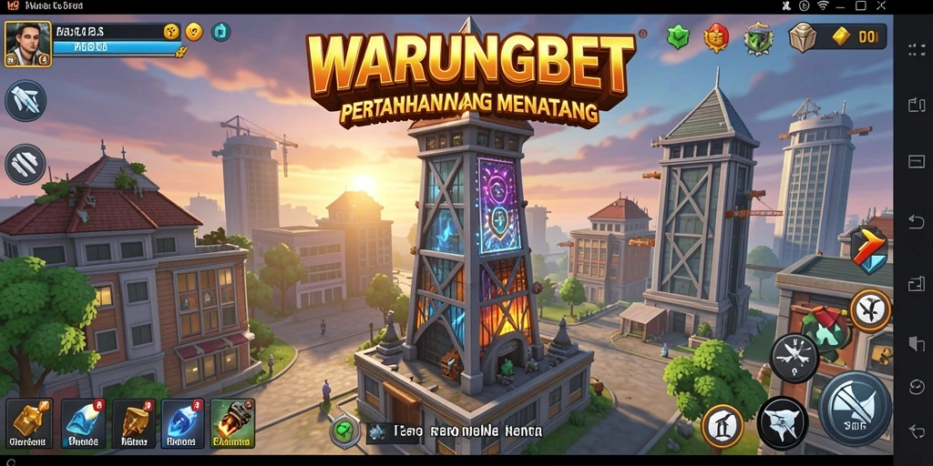 Tampilan menarik dari gameplay Tower Defense yang mendebarkan.